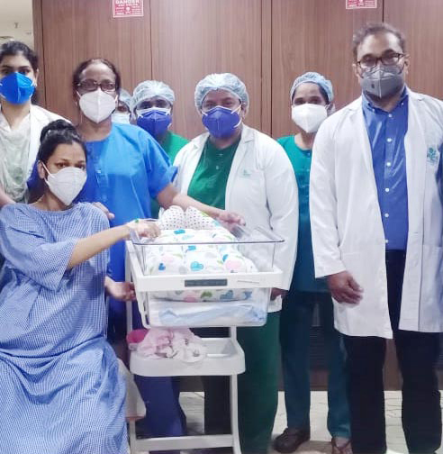 Doctors at Apollo Cradle & Children’s Hospital save mother & baby, From a potentially fatal umbilical cord prolapse!